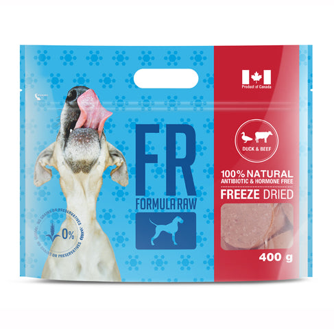 Freeze-dried duck & beef recipe for dogs