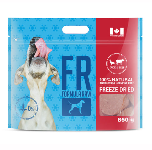 Freeze-dried duck & beef recipe for dogs