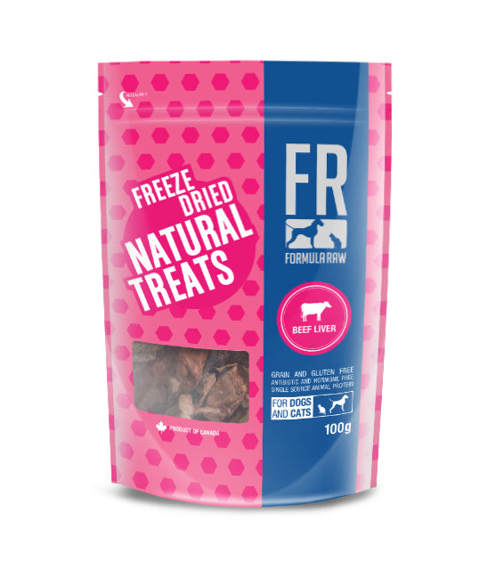 Freeze-dried beef liver treats