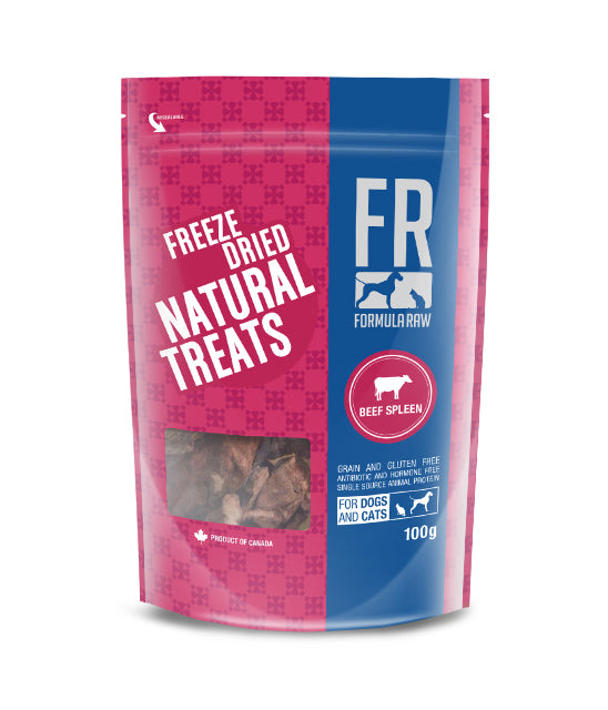Freeze-dried beef spleen treats